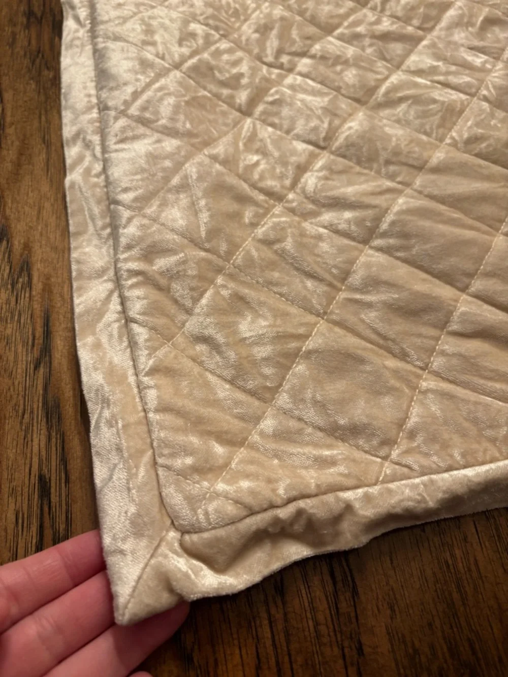 Lili Alessandra Champagne Quilted Velvet Euro Pillow Cover 26” Luxury Designer